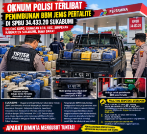 Dugaan Penimbunan BBM Pertalite di SPBU 34.433.20 Sukabumi, Ratusan Jerigen Disebut Diamankan Tipiter Polres
